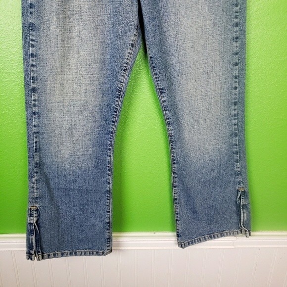 Lucky Brand Dungrees Custom E Crop capri Denim Jeans Size 6/28 - Picture 6 of 10